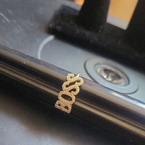 Gold Boss Ring Size 8